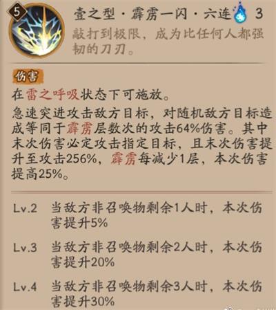 阴阳师我妻善逸技能介绍